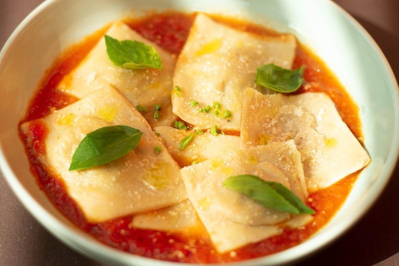 Pumpkin Ravioli with Sage Butter Sauce